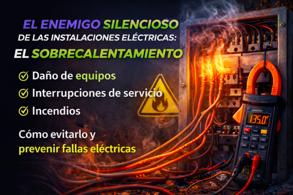 Sobrecalentamiento en instalaciones eléctricas en tablero eléctrico por conexiones defectuosas